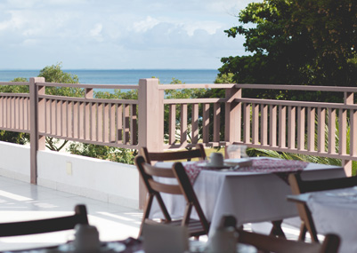 Área do Café da Manhã - Varanda da Pousada BoraBora - Morro de São Paulo