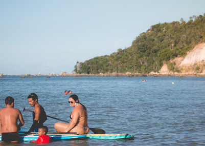 Hóspedes na Praia da Pousada BoraBora - Morro de São Paulo
