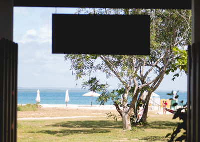 Vista para o mar da Pousada BoraBora - Morro de São Paulo