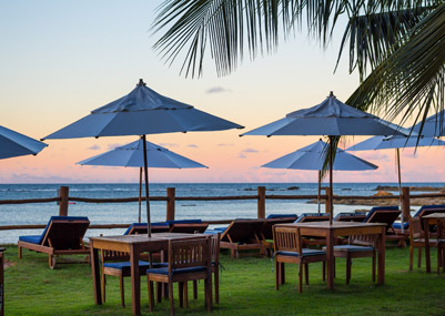 Nascer do sol na área externa da Pousada Villa dos Corais - Morro de São Paulo