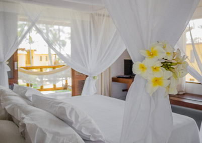 Kama King Size do Apartamento Superior da Pousada Villa dos Corais - Morro de São Paulo