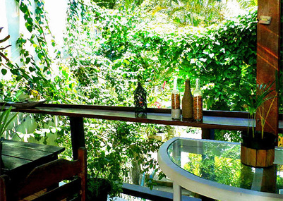 Área verde da Pousada Nativo - Morro de São Paulo