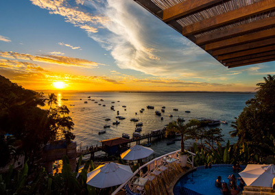 Terraço da Pousada Passárgada - Morro de São Paulo